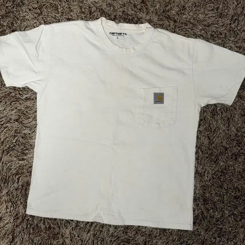 [BUNJANG] Carhartt Pocket T-shirt White L / 칼하트 포켓 반팔티 화이트 L