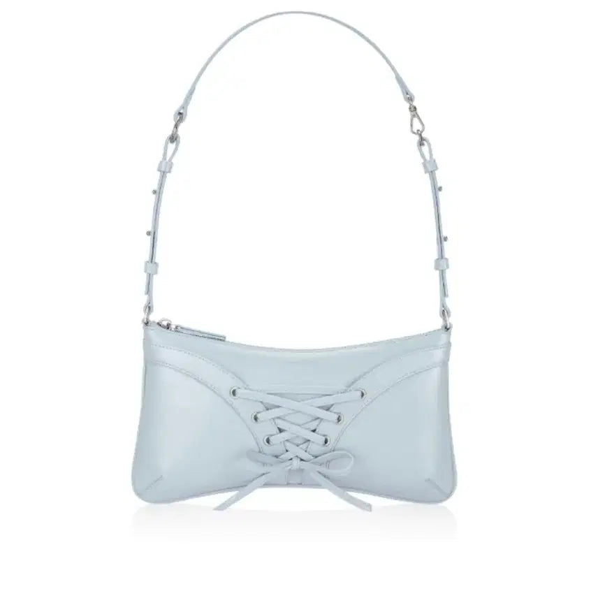 [BUNJANG] Find Kapoor Ribbon Tie Shoulder Bag - Pale Blue / 파인드카푸어 리본타이 숄더백 - 페일블루