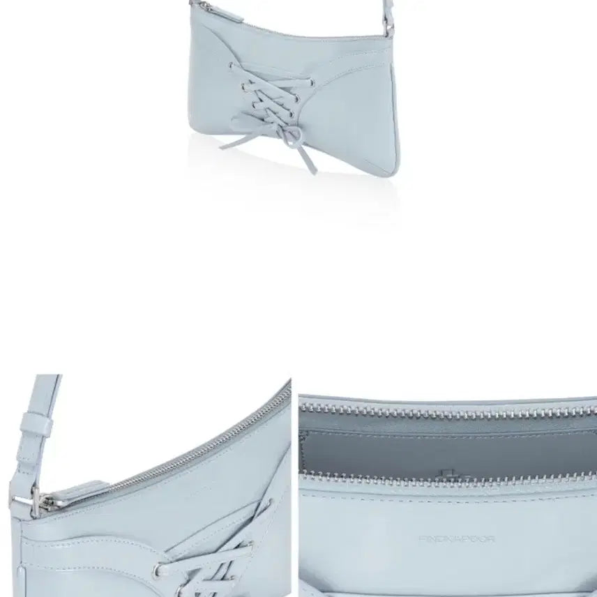 [BUNJANG] Find Kapoor Ribbon Tie Shoulder Bag - Pale Blue / 파인드카푸어 리본타이 숄더백 - 페일블루