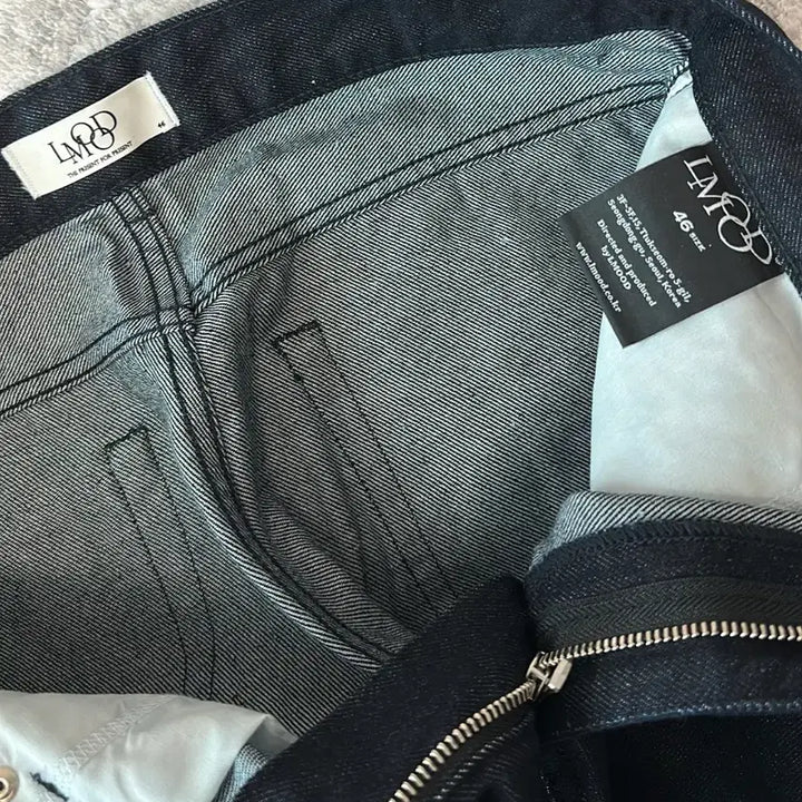 [SOLD OUT] 엘무드 바넬 와이드 데님 다크 인디고 46사이즈
