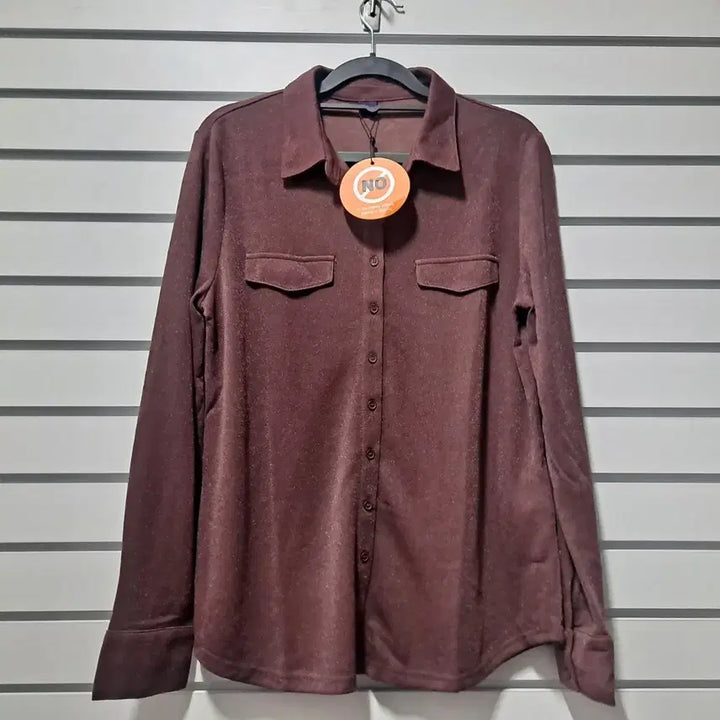 [SOLD OUT] Laurel 여성 브라운 미사용셔츠 작77/옷장꾸미기