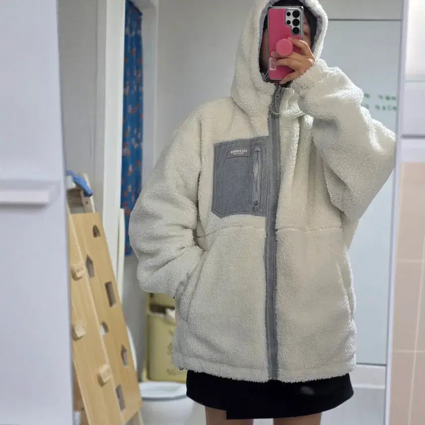 [BUNJANG] Who.A.U Reversible Fleece Padded Jacket / 후아유 리버시블 후리스 패딩