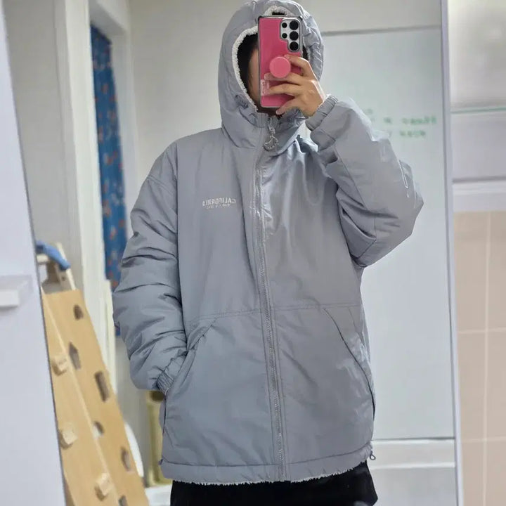 [BUNJANG] Who.A.U Reversible Fleece Padded Jacket / 후아유 리버시블 후리스 패딩