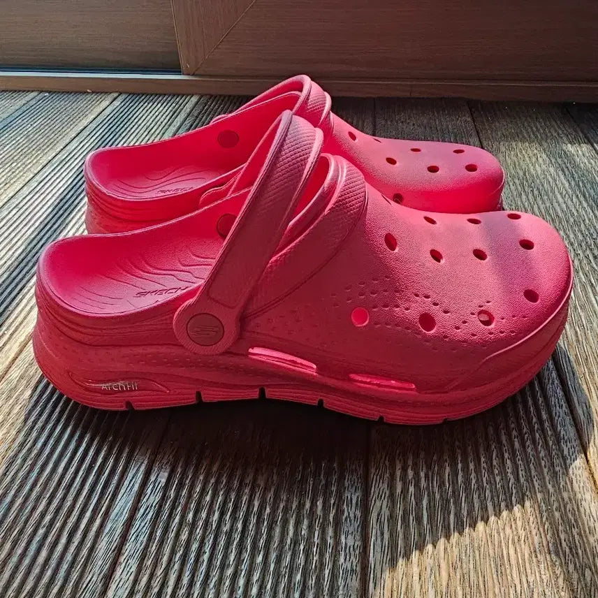 [BUNJANG] Skechers Arch Fit Mule Sandals Pink / 스케쳐스 아치핏 뮬 샌들 핑크 포미 240