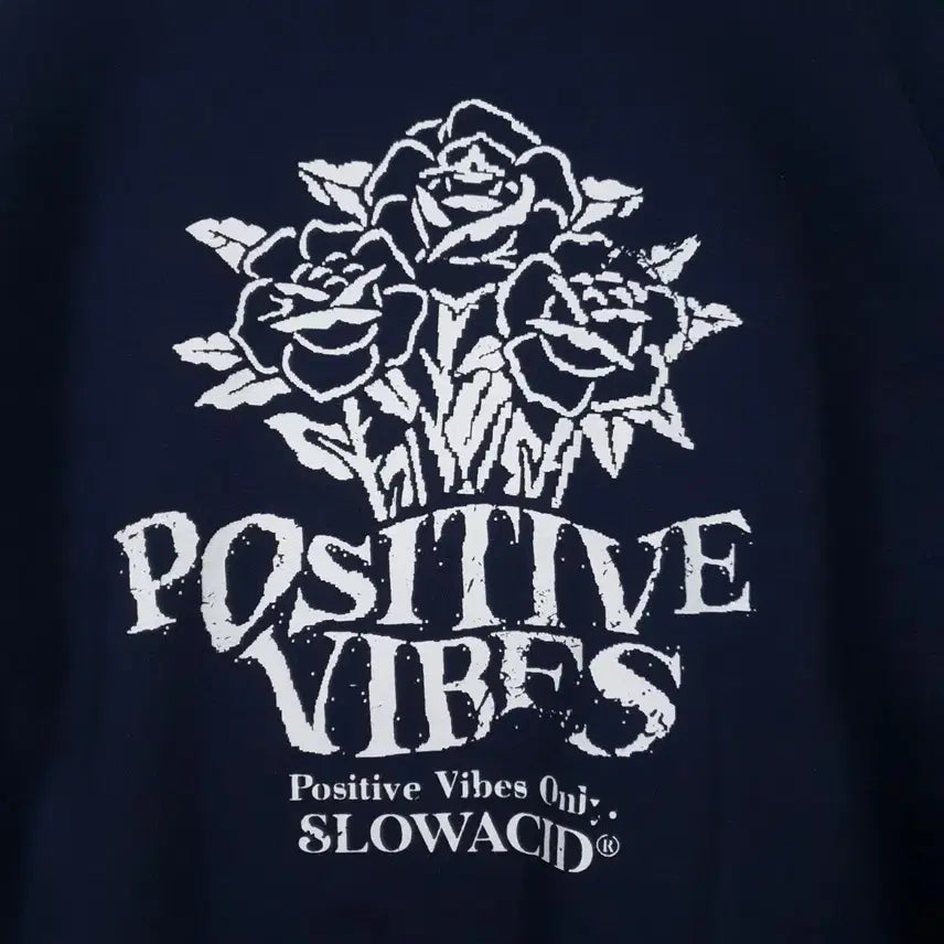 [BUNJANG] Slow Acid 22FW Flower Oversized Sweatshirt Navy / M) 슬로우애시드 신형 22FW 플라워 오버핏 맨투맨 스웻셔츠 네이비