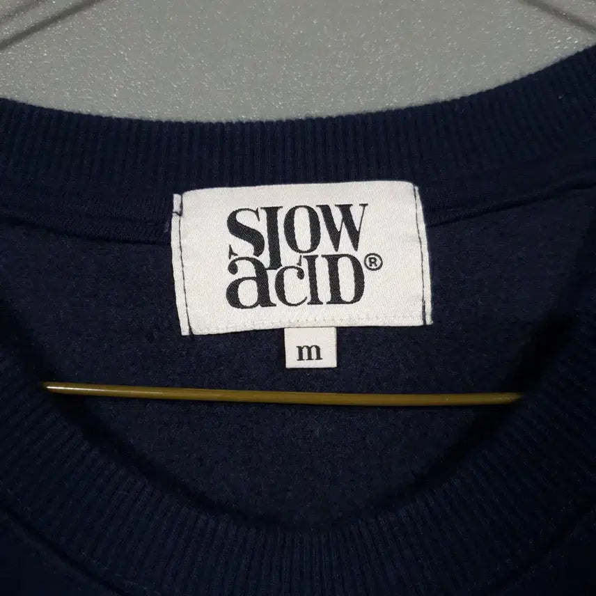 [BUNJANG] Slow Acid 22FW Flower Oversized Sweatshirt Navy / M) 슬로우애시드 신형 22FW 플라워 오버핏 맨투맨 스웻셔츠 네이비