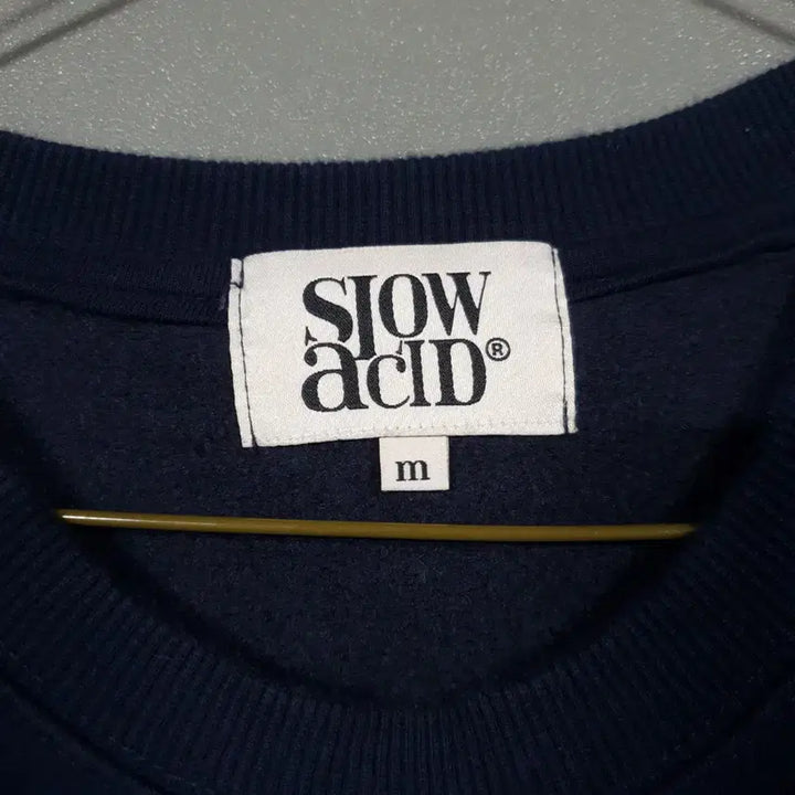 [BUNJANG] Slow Acid 22FW Flower Oversized Sweatshirt Navy / M) 슬로우애시드 신형 22FW 플라워 오버핏 맨투맨 스웻셔츠 네이비