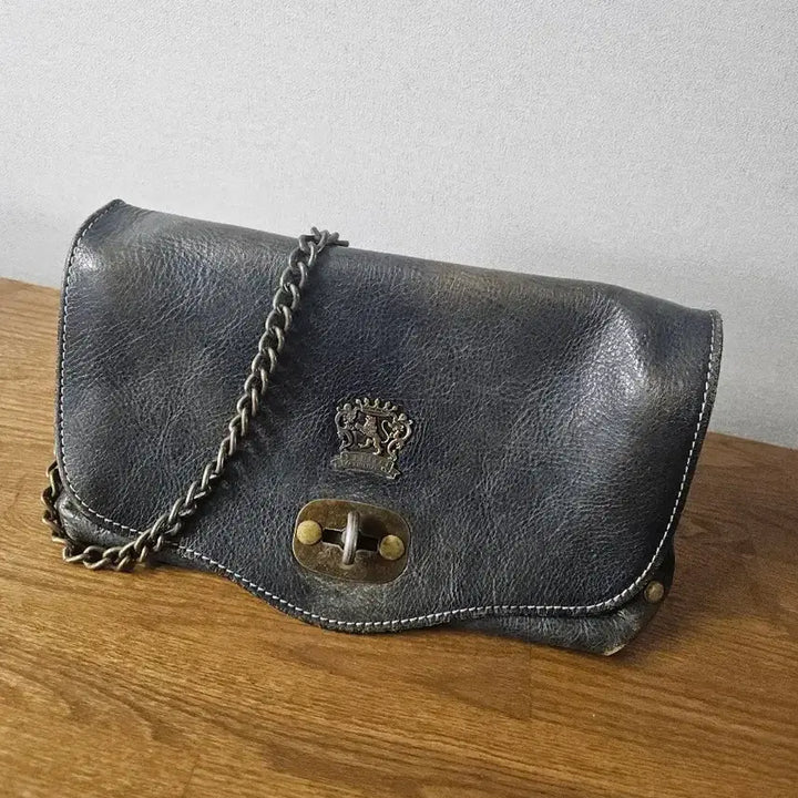[BUNJANG] Pratesi Vintage Leather Shoulder Bag / 프라테시 빈티지 가죽 가방 이태리