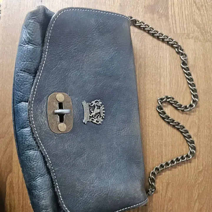 [BUNJANG] Pratesi Vintage Leather Shoulder Bag / 프라테시 빈티지 가죽 가방 이태리