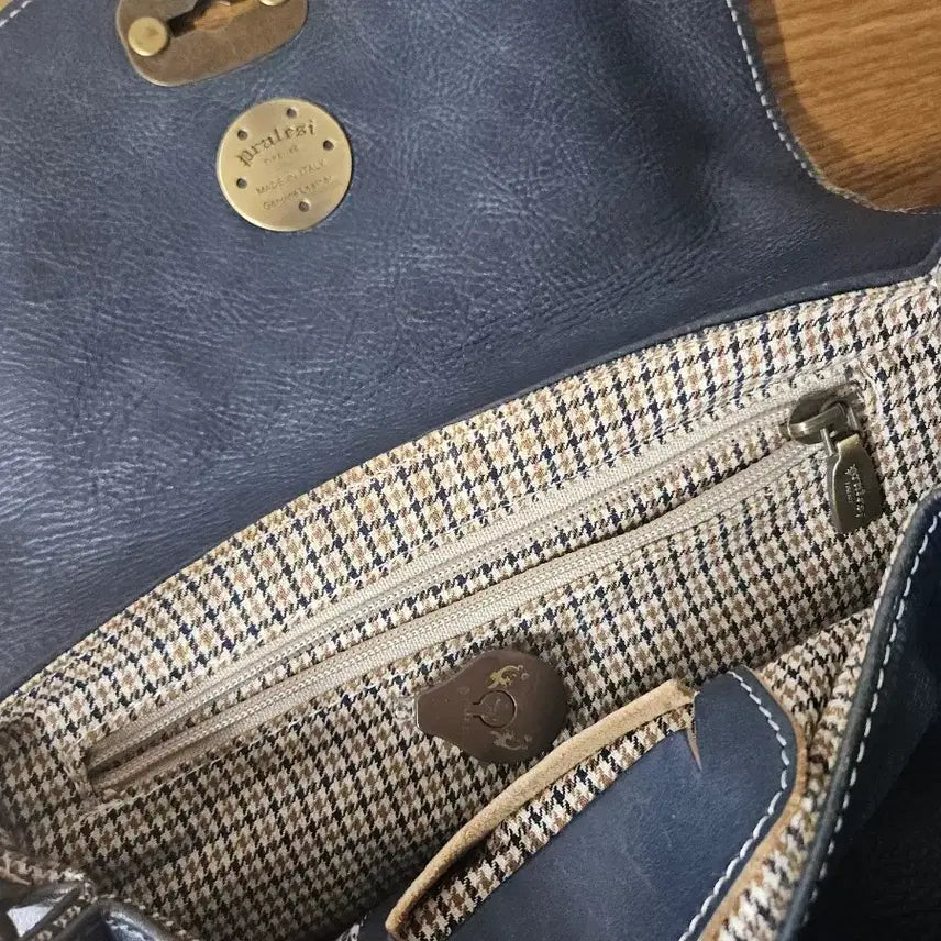 [BUNJANG] Pratesi Vintage Leather Shoulder Bag / 프라테시 빈티지 가죽 가방 이태리