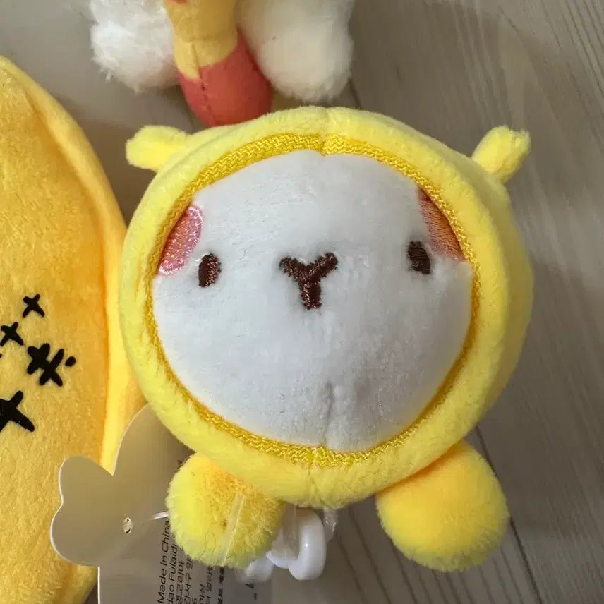 [BUNJANG] Banana Doll Keyring / Molang Doll / 바나나 인형 키링 / 몰랑이 인형