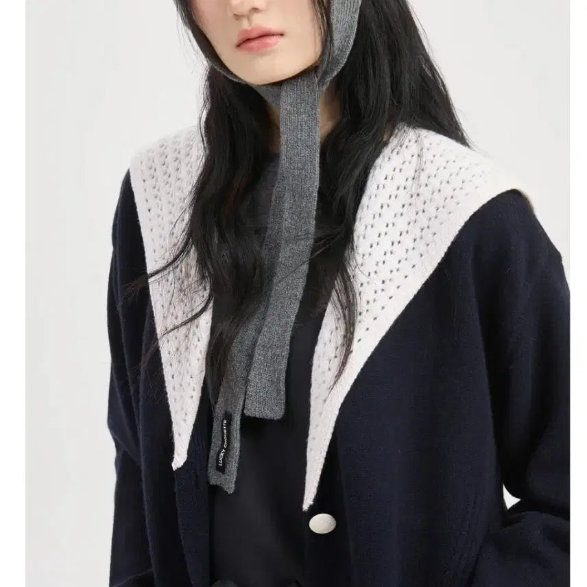 [BUNJANG] Lucky Chouette Navy Sailor Cardigan (Size 36) / 럭키슈에뜨 신상 네이비 가디건이번주만(36)