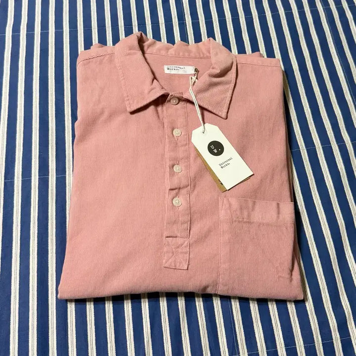 [BUNJANG] Universal Works Corduroy Pullover Shirt / universal works 유니버셜웍스 코듀로이 셔츠 핑크 풀오버