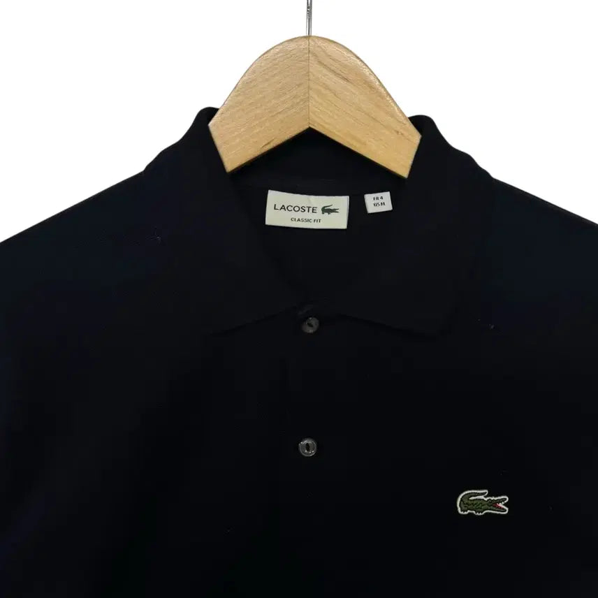 [BUNJANG] Lacoste Logo Long Sleeve Polo Shirt / 라코스테 로고 카라긴팔티