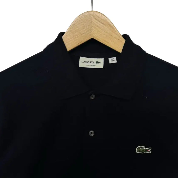 [BUNJANG] Lacoste Logo Long Sleeve Polo Shirt / 라코스테 로고 카라긴팔티