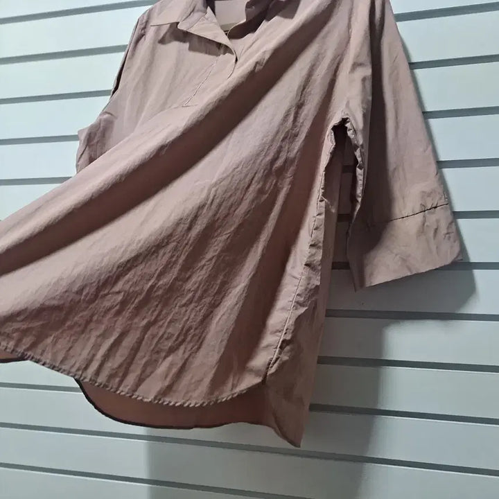 [BUNJANG] Closet Styling Indie Pink 3/4 Sleeve Blouse / 여성 인디핑크 7부 소매 카라넥블라우스88/옷장꾸미기
