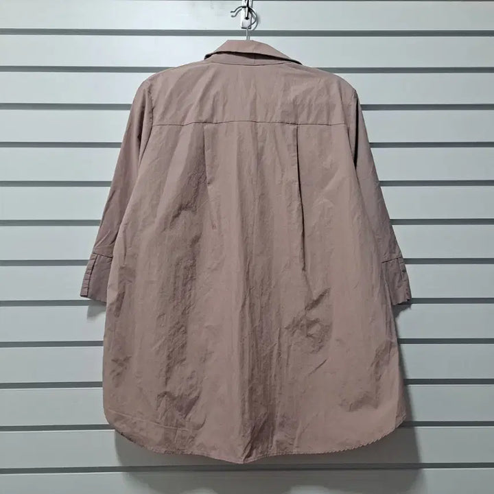 [BUNJANG] Closet Styling Indie Pink 3/4 Sleeve Blouse / 여성 인디핑크 7부 소매 카라넥블라우스88/옷장꾸미기