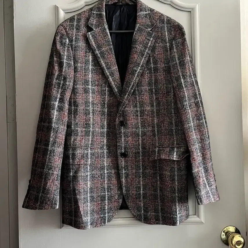 [BUNJANG] Daks Check Wool Blend Casual Jacket (Size 103-88-175) / 닥스 체크 울혼방 캐주얼 자켓 호칭 103-88-175사이즈