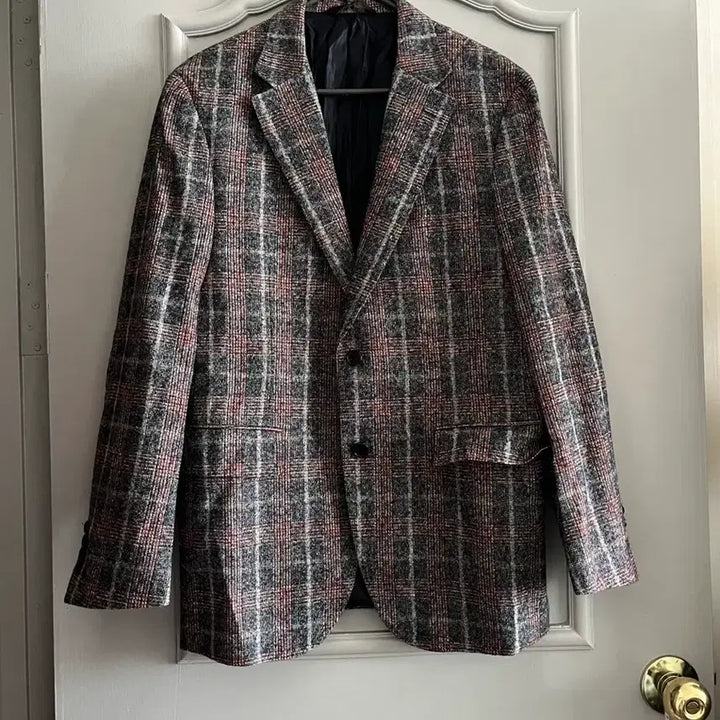[BUNJANG] Daks Check Wool Blend Casual Jacket (Size 103-88-175) / 닥스 체크 울혼방 캐주얼 자켓 호칭 103-88-175사이즈