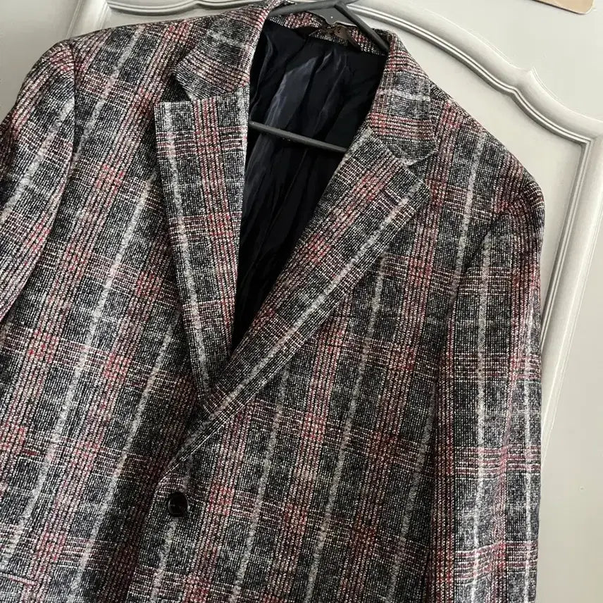 [BUNJANG] Daks Check Wool Blend Casual Jacket (Size 103-88-175) / 닥스 체크 울혼방 캐주얼 자켓 호칭 103-88-175사이즈