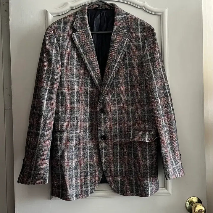 [BUNJANG] Daks Check Wool Blend Casual Jacket (Size 103-88-175) / 닥스 체크 울혼방 캐주얼 자켓 호칭 103-88-175사이즈