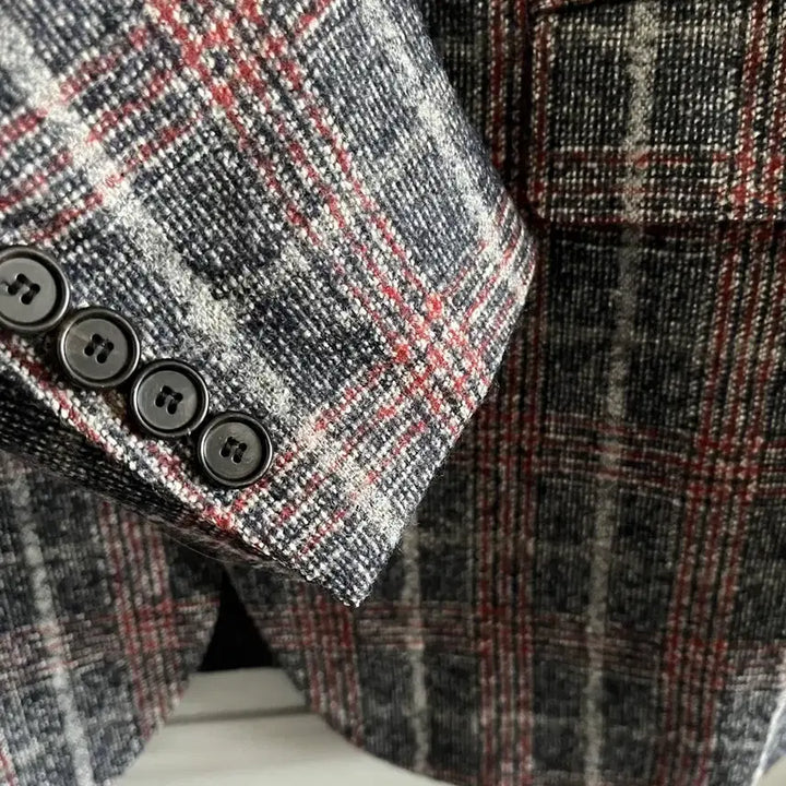 [BUNJANG] Daks Check Wool Blend Casual Jacket (Size 103-88-175) / 닥스 체크 울혼방 캐주얼 자켓 호칭 103-88-175사이즈