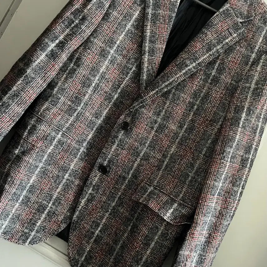[BUNJANG] Daks Check Wool Blend Casual Jacket (Size 103-88-175) / 닥스 체크 울혼방 캐주얼 자켓 호칭 103-88-175사이즈