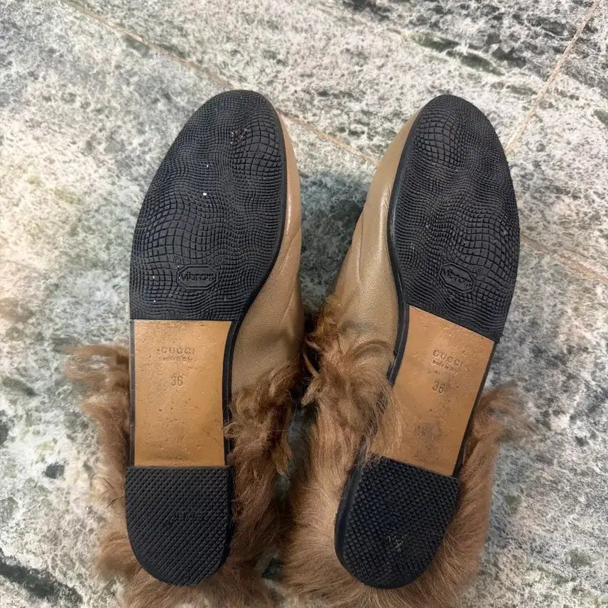 [BUNJANG] Gucci Fur Mule Slippers / 구찌 털 뮬 슬리퍼