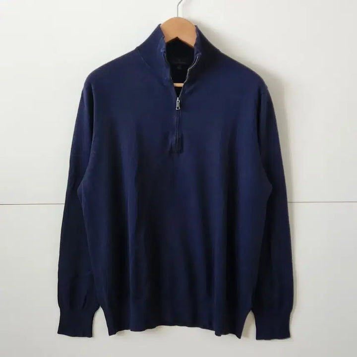 [SOLD OUT] Brooks Brothers 브룩스브라더스 코튼 하프집업 니트 네이비 L
