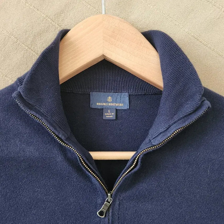 [SOLD OUT] Brooks Brothers 브룩스브라더스 코튼 하프집업 니트 네이비 L