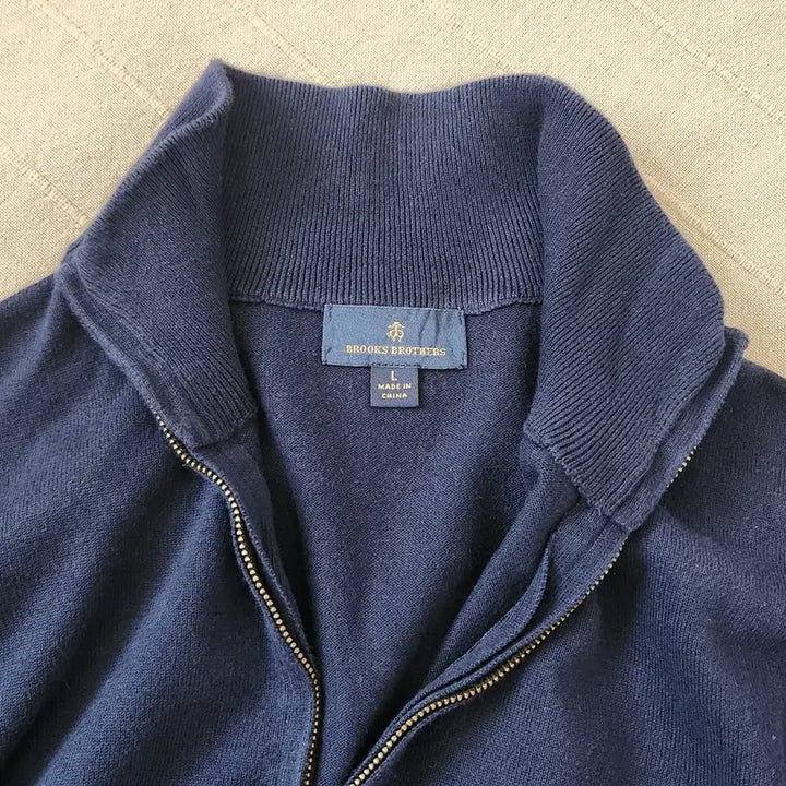[SOLD OUT] Brooks Brothers 브룩스브라더스 코튼 하프집업 니트 네이비 L