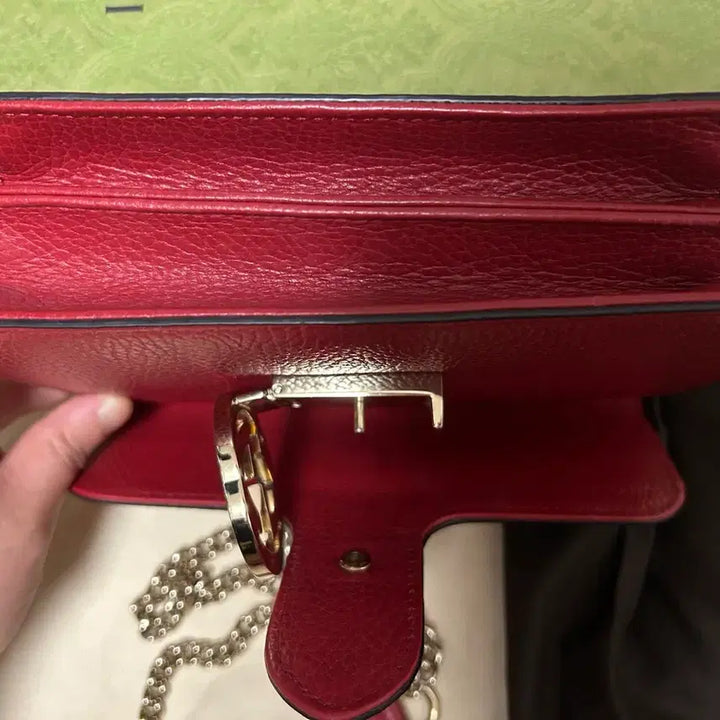 [BUNJANG] Interlocking Small Red Shoulder Bag / 인터로킹 스몰 레드