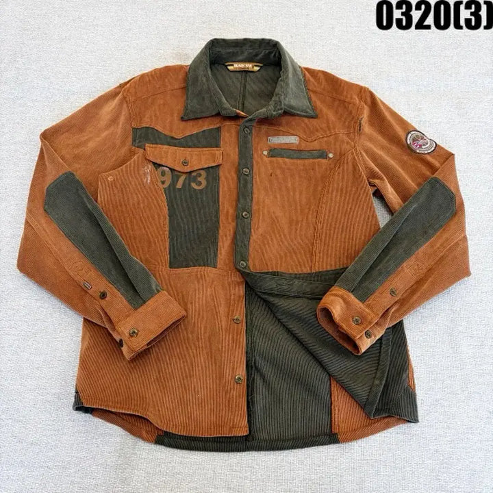 [SOLD OUT] 95 블랙야크 코듀로이 배색 셔츠 0320(3)