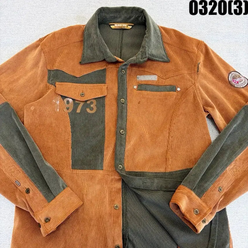 [SOLD OUT] 95 블랙야크 코듀로이 배색 셔츠 0320(3)
