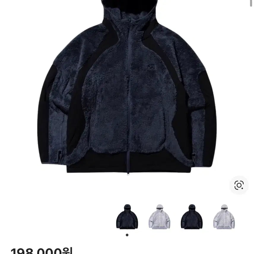 [BUNJANG] Sansan Gear Fleece Hoodie Jacket Midnight Blue / 산산기어 플리스 후드 자켓 미드나잇 블루