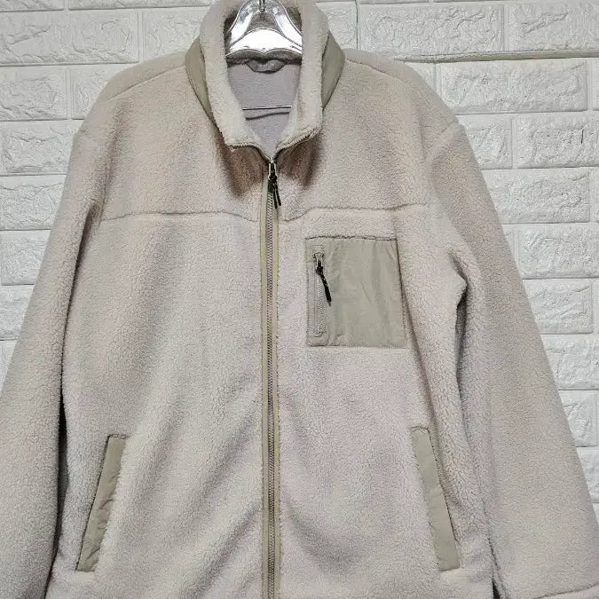 [BUNJANG] Project Ivory Fleece Jacket / 프로젝트아이보리 양털 뽀글이 플리스 자켓110
