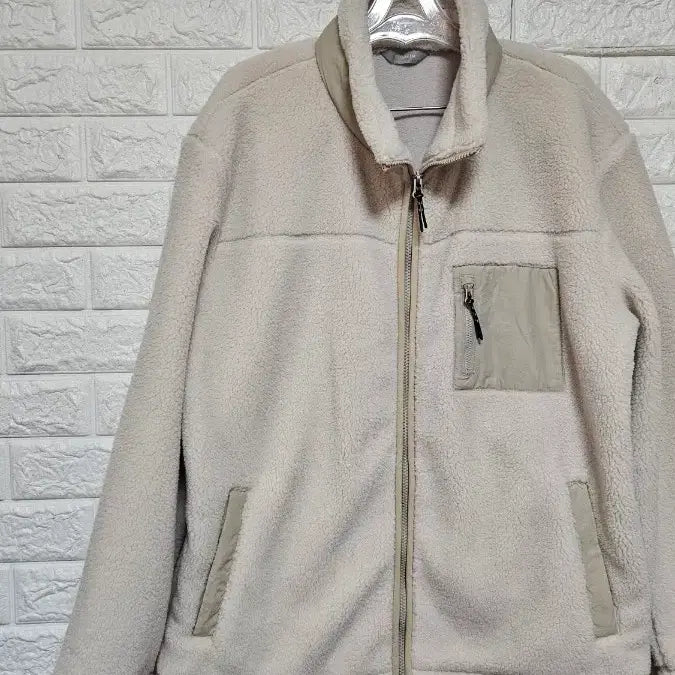 [BUNJANG] Project Ivory Fleece Jacket / 프로젝트아이보리 양털 뽀글이 플리스 자켓110