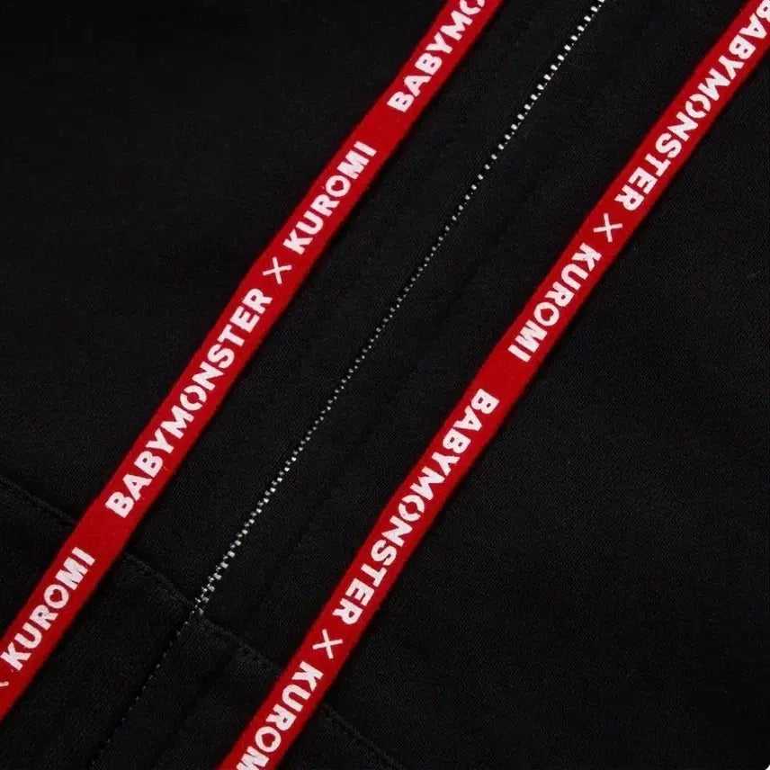 [BUNJANG] BABYMONSTER Kuromi Collaboration Hoodie L Size / BABYMONSTER 베이비몬스터 쿠로미 콜라보 후드집업 새상품 네고ㄱㄴ