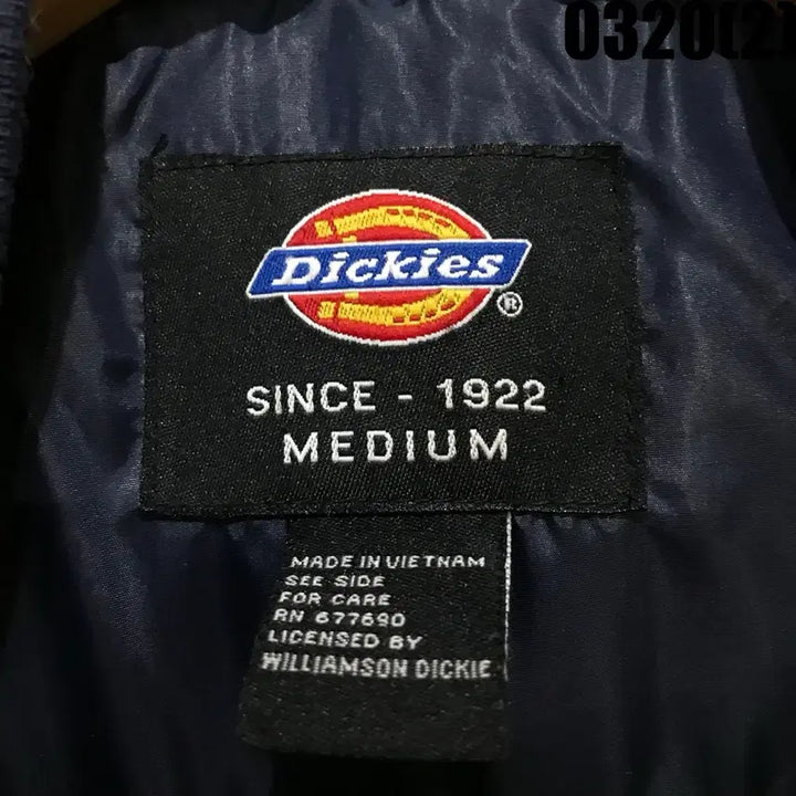 [BUNJANG] Dickies Navy Yellow Padded Jumper M / 디키즈 네이비 옐로우 패딩 점퍼 M