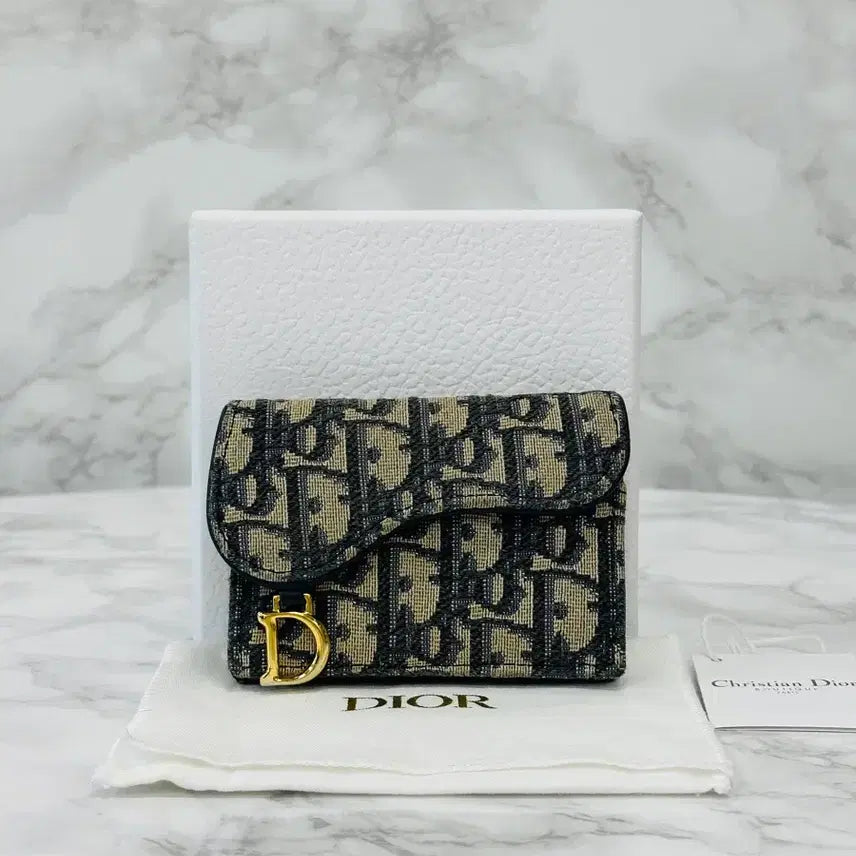 [BUNJANG] Dior Oblique Saddle Card Wallet / [풀구성] 디올 오블리크 새들 카드지갑