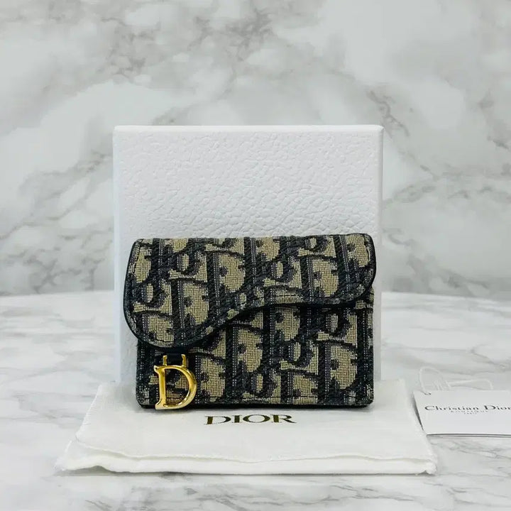 [BUNJANG] Dior Oblique Saddle Card Wallet / [풀구성] 디올 오블리크 새들 카드지갑