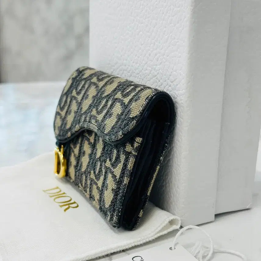 [BUNJANG] Dior Oblique Saddle Card Wallet / [풀구성] 디올 오블리크 새들 카드지갑