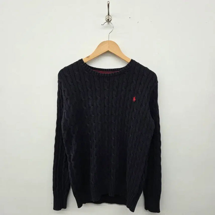 [SOLD OUT] 폴로 랄프로렌 네이비 꽈배기 니트 남XL