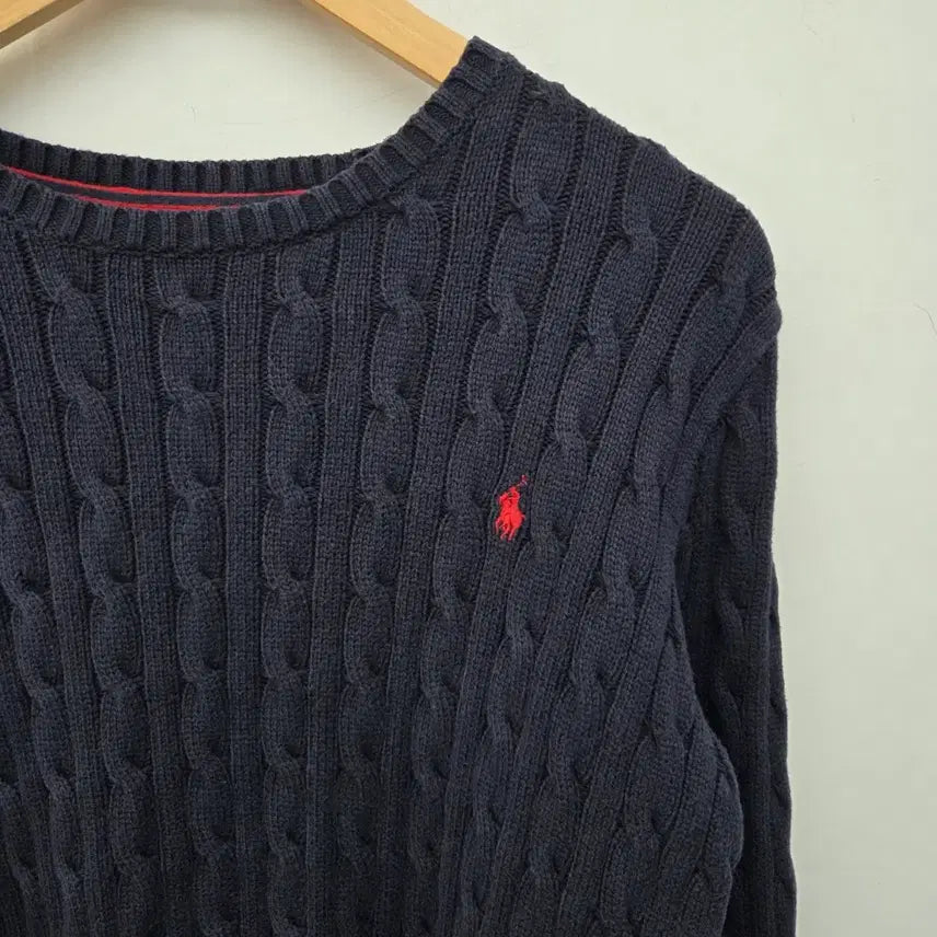 [SOLD OUT] 폴로 랄프로렌 네이비 꽈배기 니트 남XL