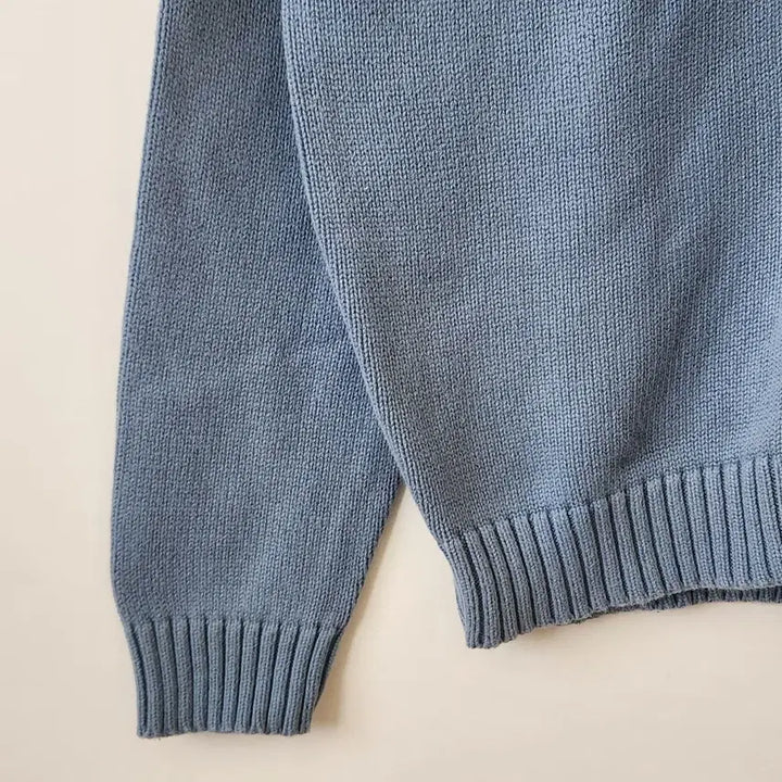 [SOLD OUT] 90s 빈티지 LLBean 엘엘빈 코튼 니트 가디건 블루 M
