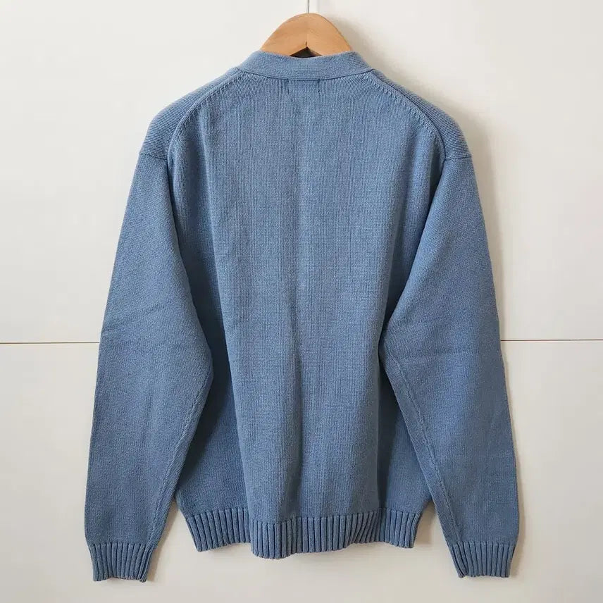 [SOLD OUT] 90s 빈티지 LLBean 엘엘빈 코튼 니트 가디건 블루 M