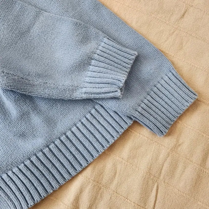 [SOLD OUT] 90s 빈티지 LLBean 엘엘빈 코튼 니트 가디건 블루 M