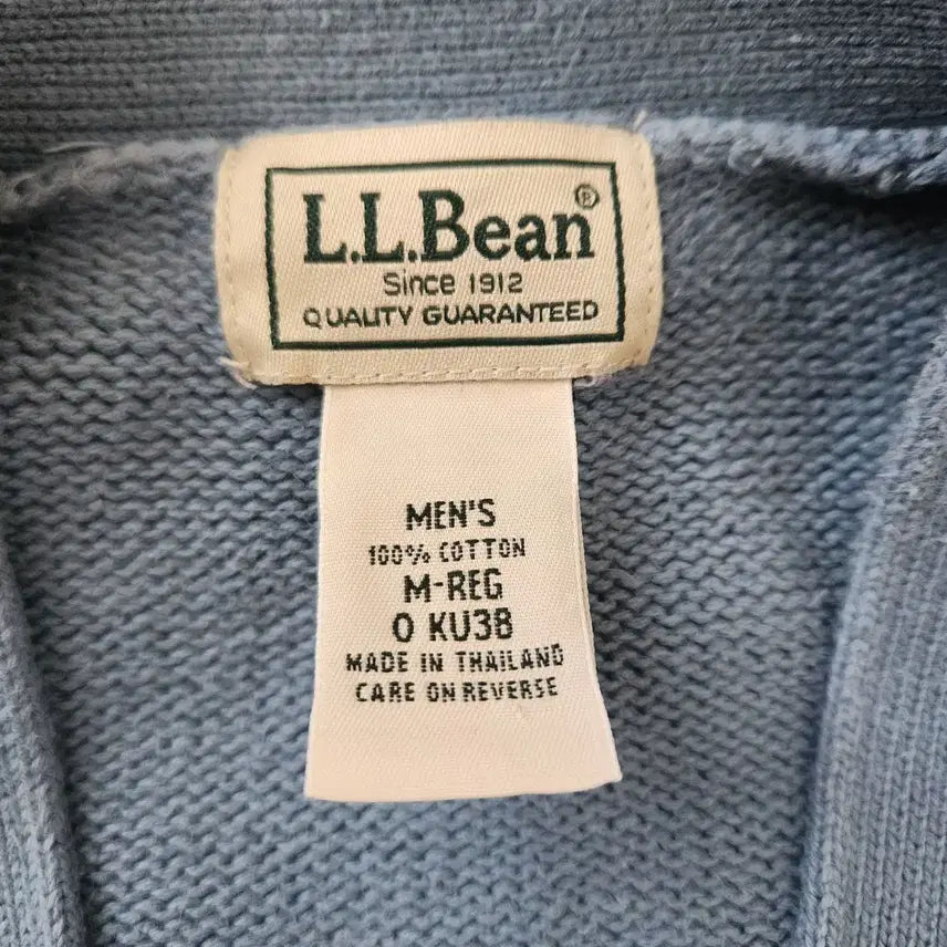 [SOLD OUT] 90s 빈티지 LLBean 엘엘빈 코튼 니트 가디건 블루 M