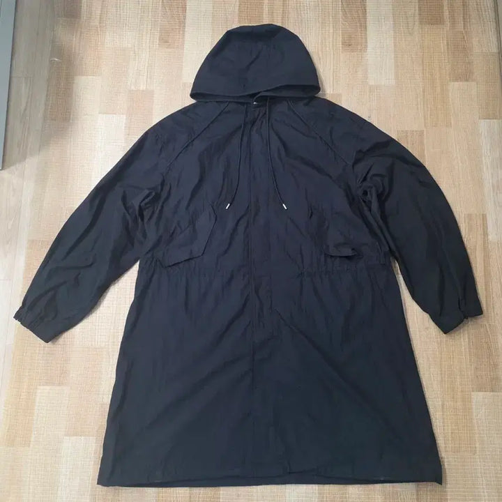 [BUNJANG] Juun.J Black Lettering Parka Coat 48 Oversized / 준지 블랙 레터링 야상 코트 48 오버핏 (정가 109만원)