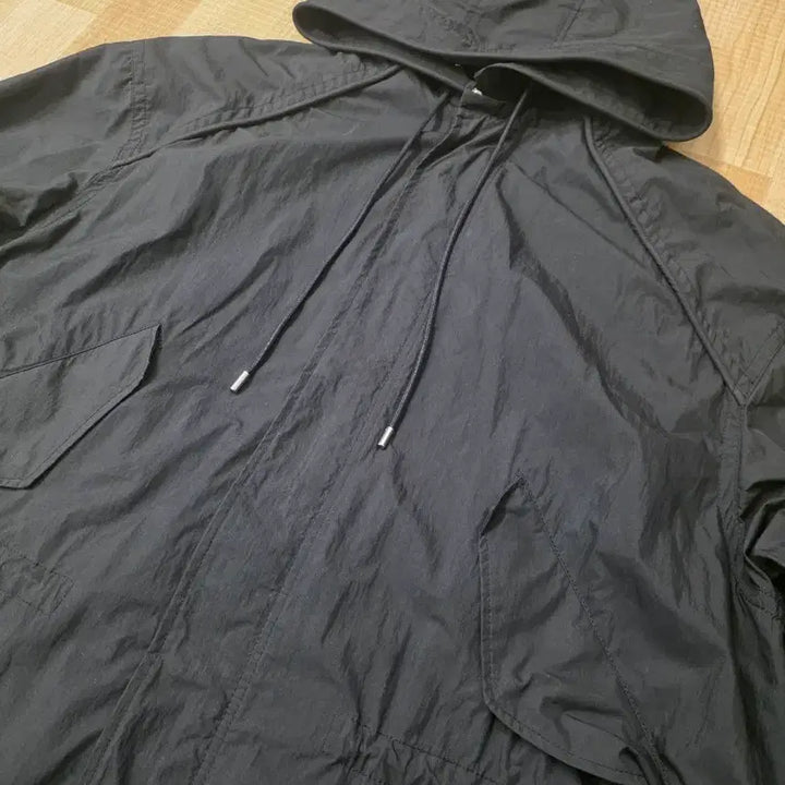 [BUNJANG] Juun.J Black Lettering Parka Coat 48 Oversized / 준지 블랙 레터링 야상 코트 48 오버핏 (정가 109만원)
